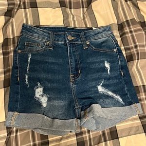 Dark Wash Denim Shorts